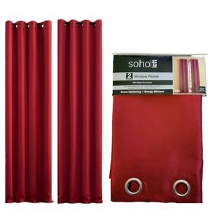 Red Blackout Curtains (2)